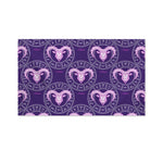 Purple Aries Zodiac Pattern Print Polyester Flag