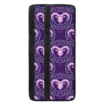 Purple Aries Zodiac Pattern Print Refrigerator Handle Covers