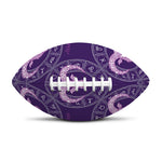 Purple Aries Zodiac Pattern Print Rugby Ball