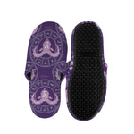 Purple Aries Zodiac Pattern Print Slippers