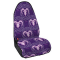 Purple Aries Zodiac Pattern Print Waterproof Car Seat Cover