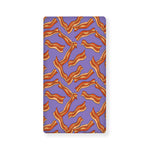 Purple Bacon Pattern Print Baby Crib Sheet