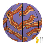 Purple Bacon Pattern Print Basketball