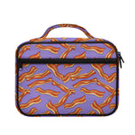 Purple Bacon Pattern Print Briefcase Bible Bag