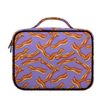 Purple Bacon Pattern Print Briefcase Bible Bag