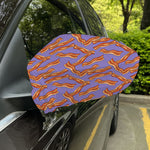 Purple Bacon Pattern Print Car Side Mirror Covers