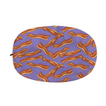 Purple Bacon Pattern Print Car Side Mirror Covers