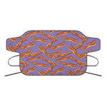 Purple Bacon Pattern Print Car Windshield Snow Cover