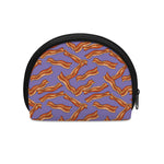 Purple Bacon Pattern Print Coin Purse
