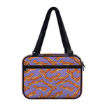 Purple Bacon Pattern Print Double Strap Bible Bag