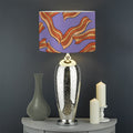 Purple Bacon Pattern Print Drum Lamp Shade
