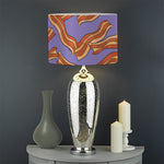 Purple Bacon Pattern Print Drum Lamp Shade
