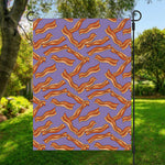 Purple Bacon Pattern Print Garden Flag