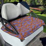 Purple Bacon Pattern Print Golf Cart Seat Cover