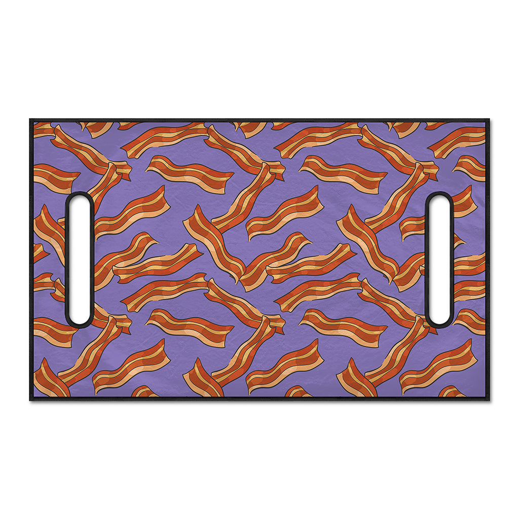 Purple Bacon Pattern Print Golf Cart Seat Cover