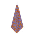 Purple Bacon Pattern Print Hand Towel