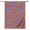 Purple Bacon Pattern Print House Flag