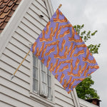 Purple Bacon Pattern Print House Flag