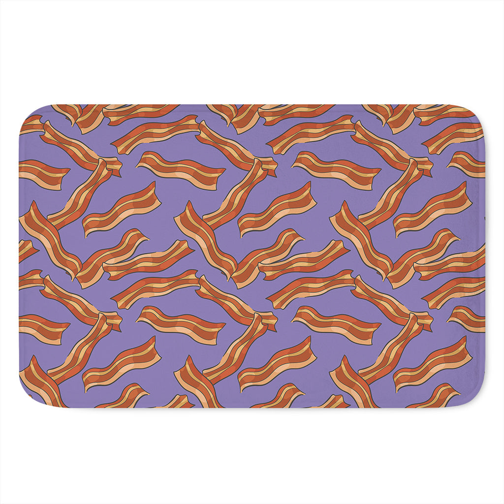 Purple Bacon Pattern Print Indoor Door Mat