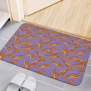 Purple Bacon Pattern Print Indoor Door Mat