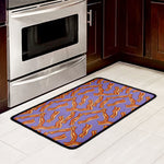 Purple Bacon Pattern Print Kitchen Mat