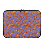Purple Bacon Pattern Print Laptop Sleeve
