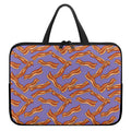 Purple Bacon Pattern Print Laptop Sleeve With Handle