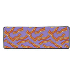 Purple Bacon Pattern Print Long Kitchen Mat