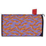 Purple Bacon Pattern Print Mailbox Cover