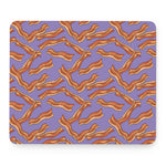 Purple Bacon Pattern Print Mouse Pad