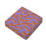 Purple Bacon Pattern Print Outdoor Seat Cushion Cover
