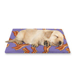 Purple Bacon Pattern Print Pet Cooling Mat Cover