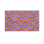 Purple Bacon Pattern Print Polyester Flag
