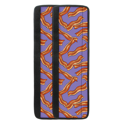 Purple Bacon Pattern Print Refrigerator Handle Covers