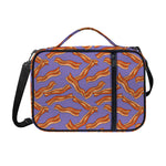 Purple Bacon Pattern Print Shoulder Strap Bible Bag