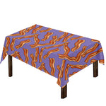 Purple Bacon Pattern Print Tablecloth