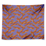 Purple Bacon Pattern Print Tapestry