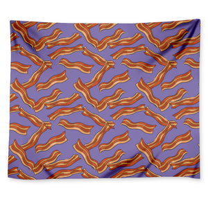 Purple Bacon Pattern Print Tapestry