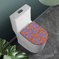 Purple Bacon Pattern Print Toilet Lid Cover
