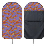 Purple Bacon Pattern Print Waterproof Car Seat Cover