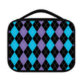Purple Black And Blue Argyle Print Classic Bible Case
