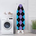 Purple Black And Blue Argyle Print Ironing Board Cover