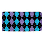 Purple Black And Blue Argyle Print Towel