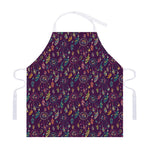 Purple Bohemian Dream Catcher Print Adjustable Apron