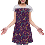 Purple Bohemian Dream Catcher Print Adjustable Apron