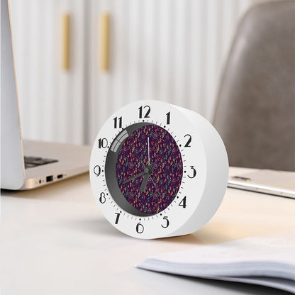 Purple Bohemian Dream Catcher Print Alarm Clock