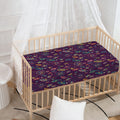 Purple Bohemian Dream Catcher Print Baby Crib Sheet