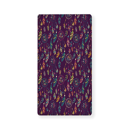 Purple Bohemian Dream Catcher Print Baby Crib Sheet
