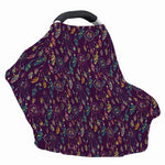 Purple Bohemian Dream Catcher Print Baby Seat Cover