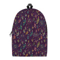 Purple Bohemian Dream Catcher Print School Backpack